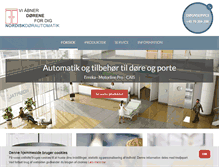 Tablet Screenshot of nordiskdorautomatik.com